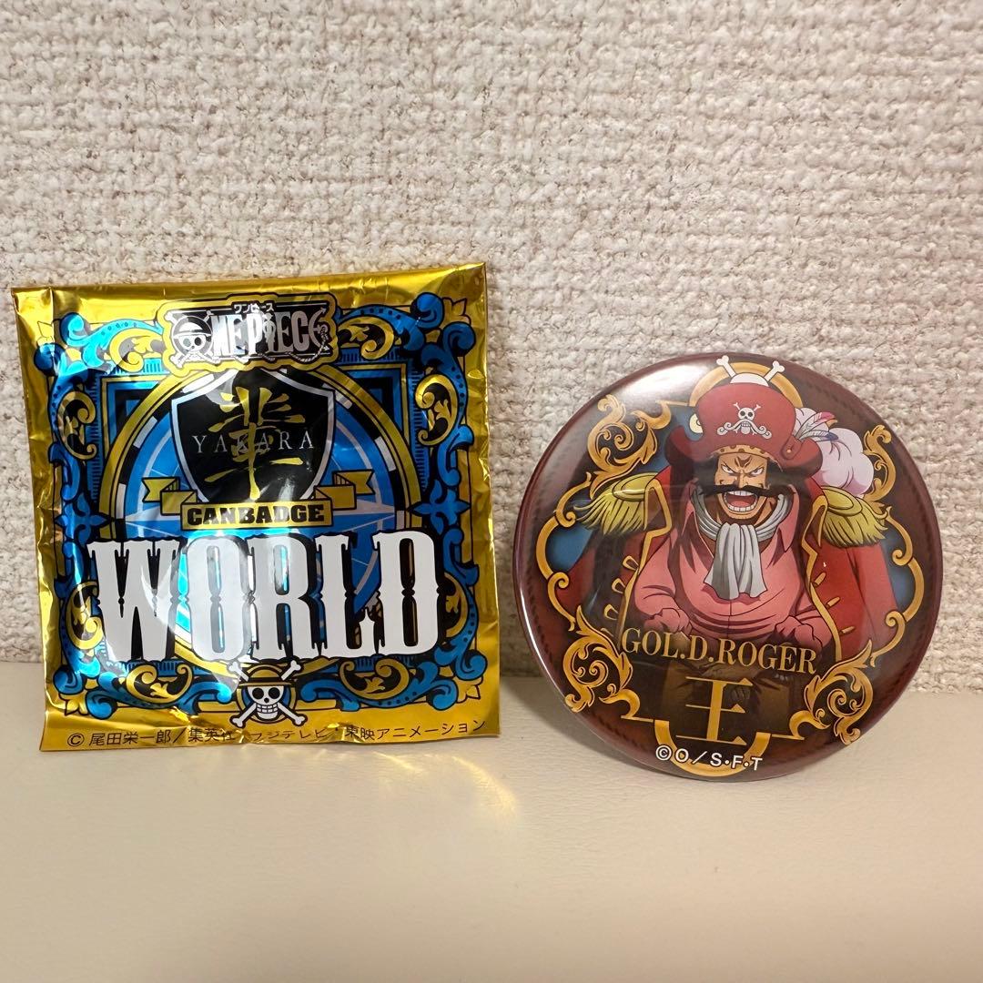 ONE PIECE ワンピース 輩缶バッジWORLD ロジャー - メルカリ