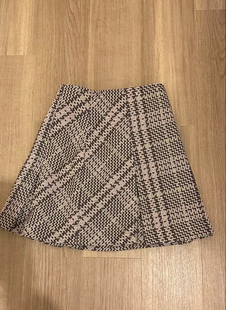 Sustainableロービングチェックミニスカート