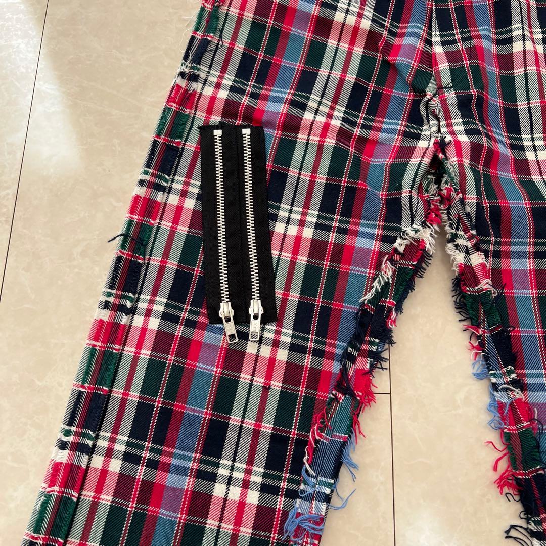 希少！新品hide チェック柄パンツ - メルカリ