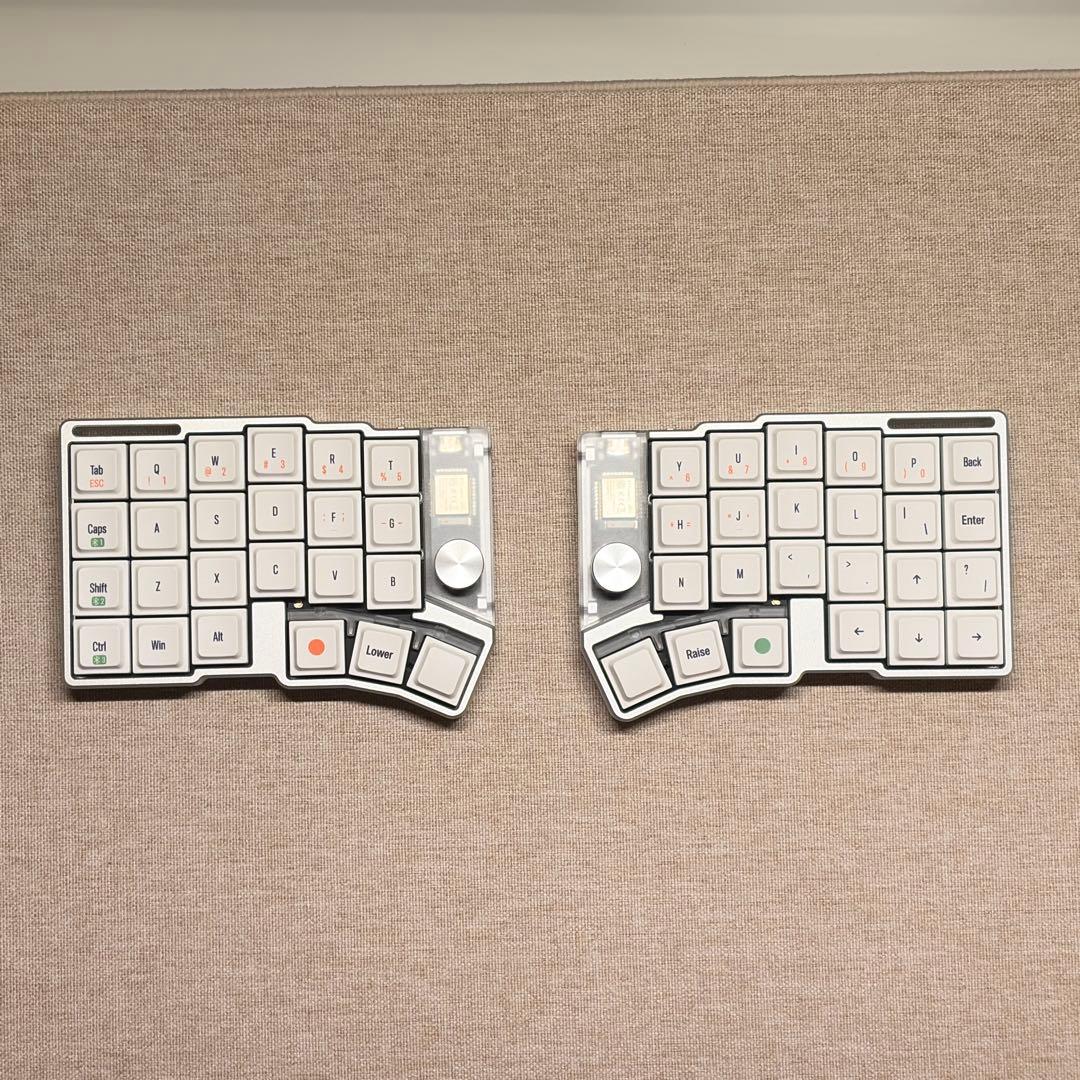 Cornix LP分割キーボード シルバー Cornix LP 無線分割キーボード