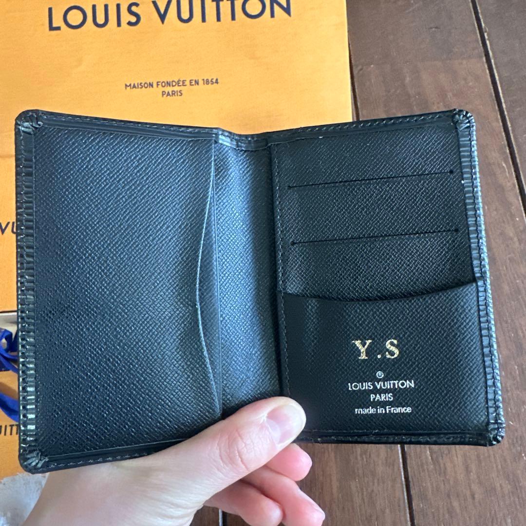 美品】LOUIS VUITTON エピブラック名刺入れ - メルカリ