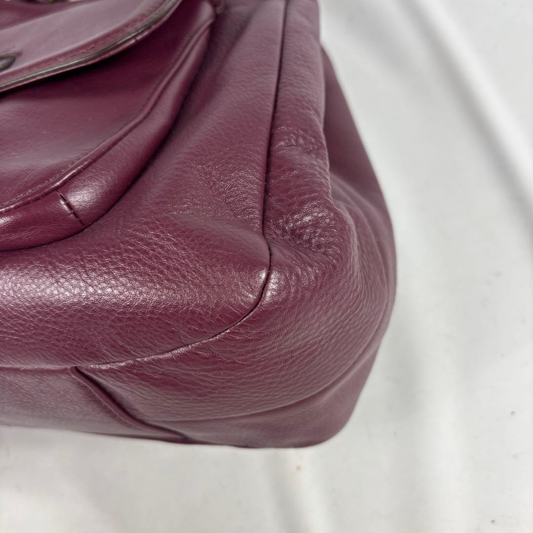 COACH 3室トートバッグ/イーディー ソーホー/キャンベルレザー/ボルドー