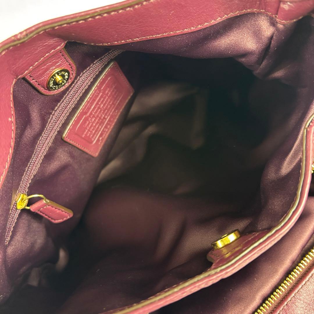 COACH 3室トートバッグ/イーディー ソーホー/キャンベルレザー/ボルドー