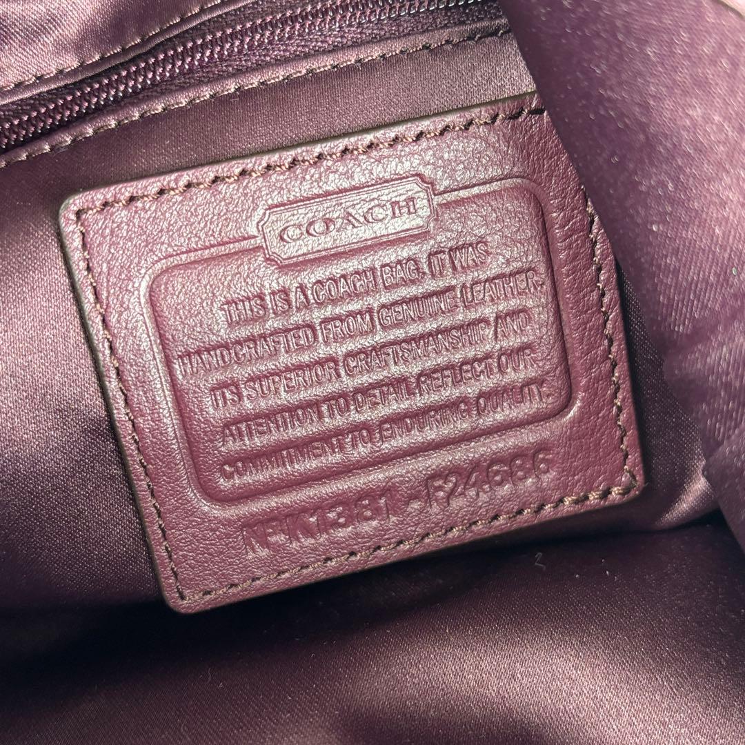 COACH 3室トートバッグ/イーディー ソーホー/キャンベルレザー/ボルドー