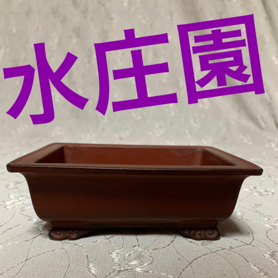 値下げ 小品盆栽鉢水庄園製 盆栽鉢 時代盆栽鉢水庄園緑泥雲