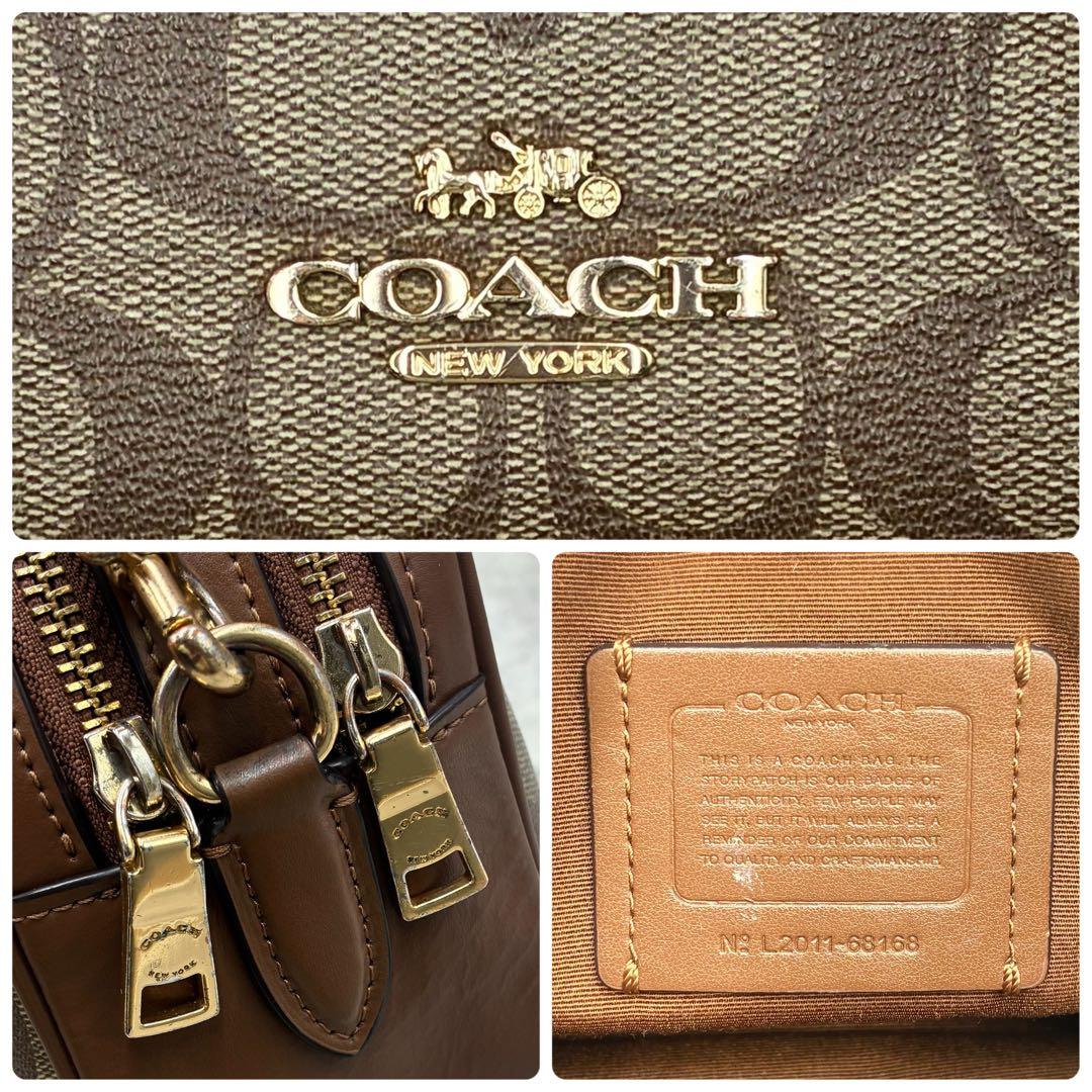 ✨美品✨コーチ　ジェス　ショルダーバッグ 2way ダブルジップ　シグネチャー