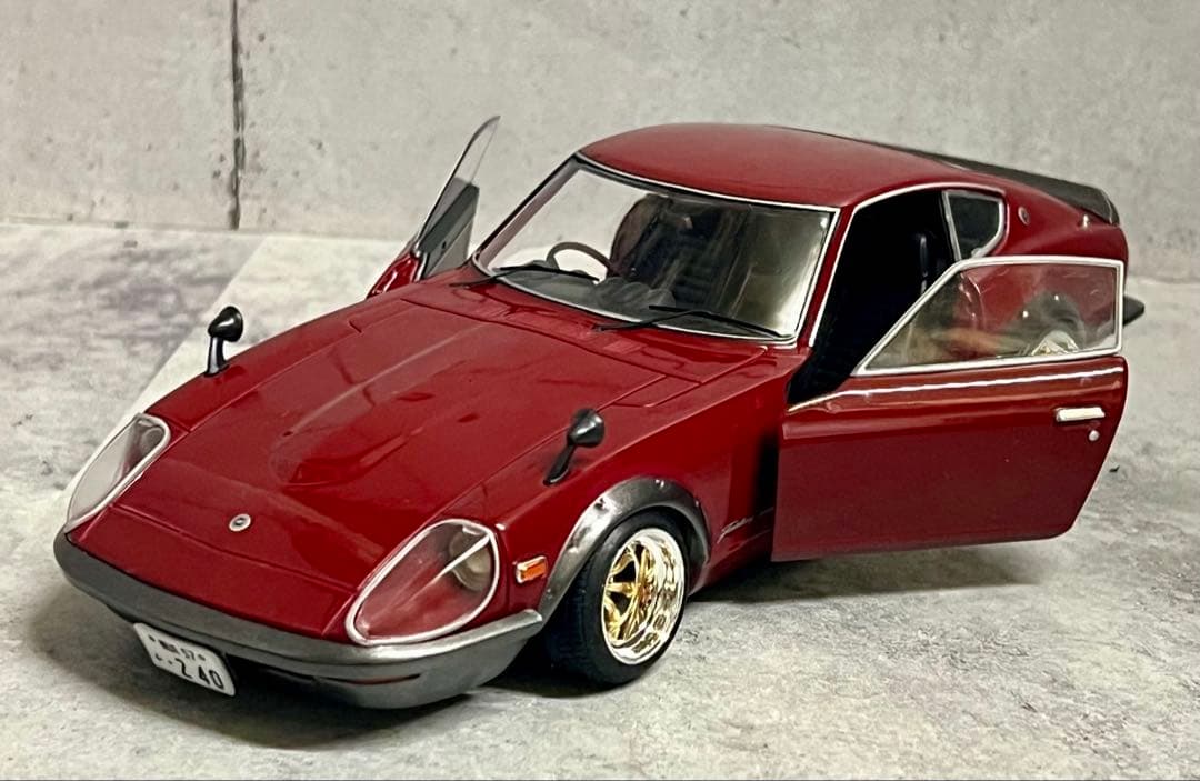 国産名車 1/24 フェアレディ 240ZG カスタム ジオラマ 旧車 ZⅡ