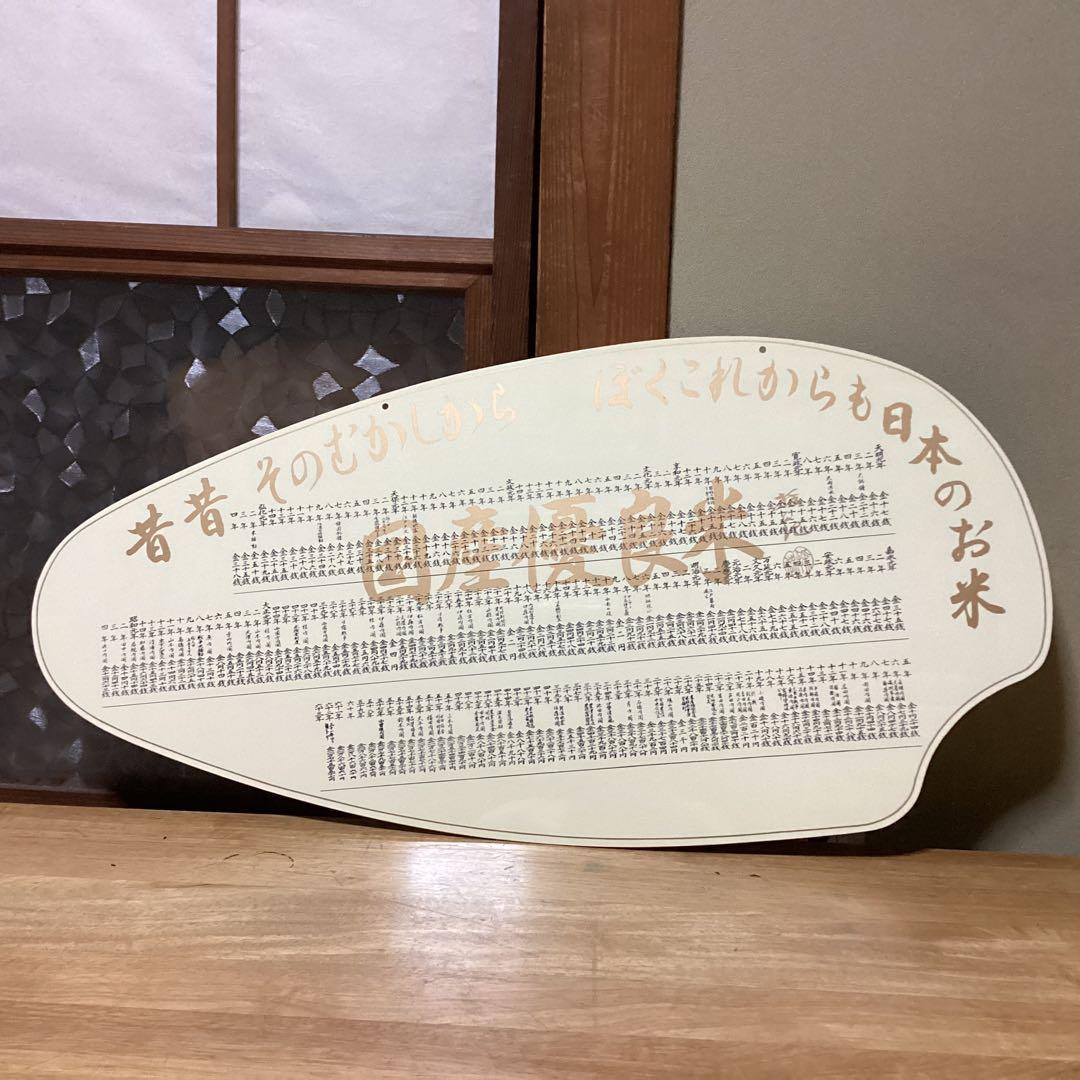 米価歴代価格 看板 江戸 天明元年より昭和最終時迄 超レア - メルカリ