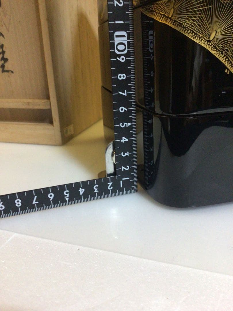 輪島塗 沈金 重箱 共箱付き