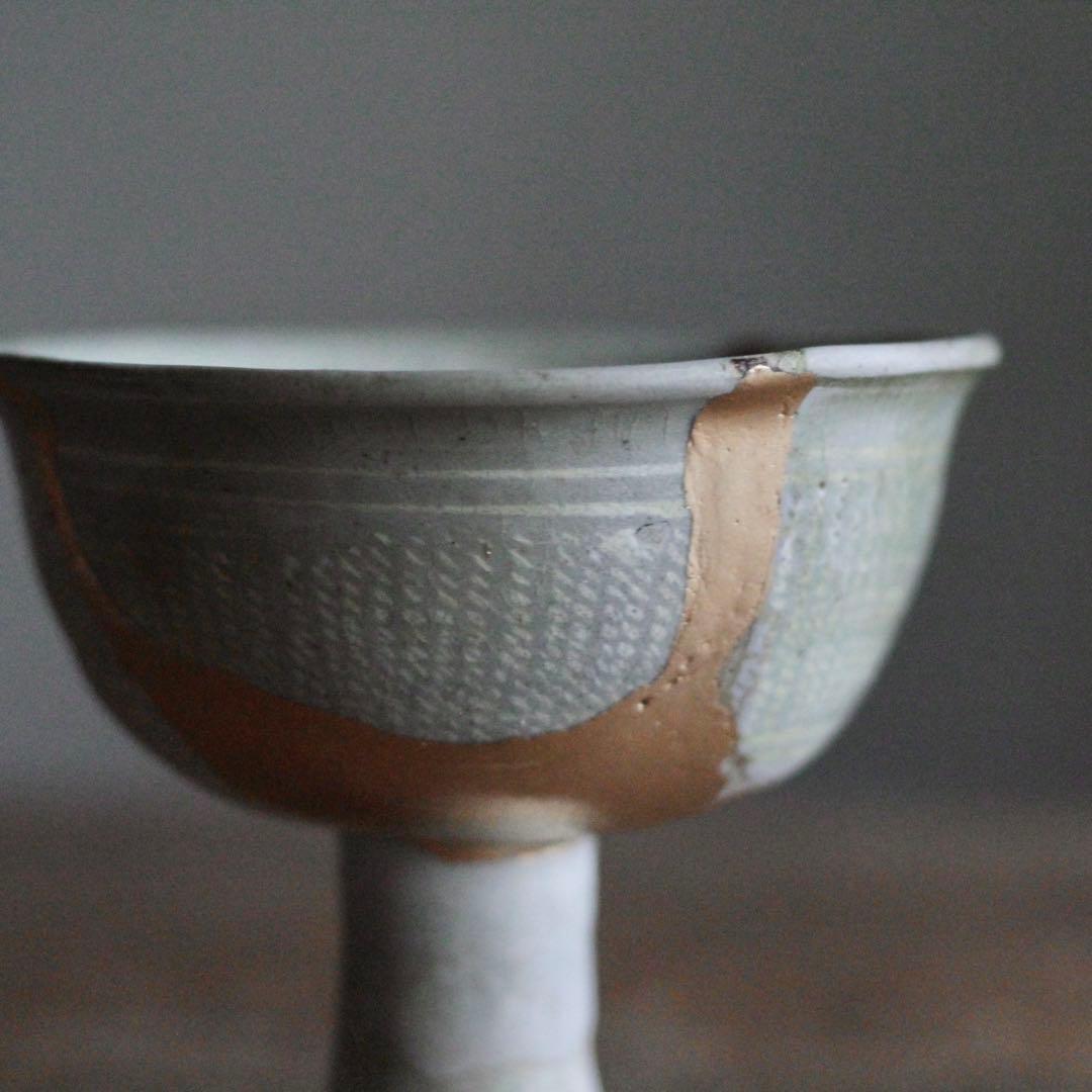 李朝 初期 三島 馬上杯 祭器 古美術 朝鮮美術 古道具 アンティーク
