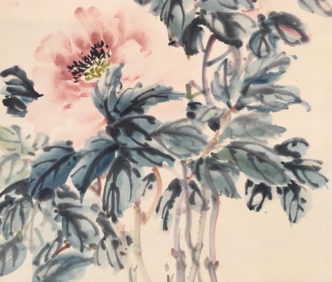 活き活き！[方銘(サンズイに名)・紙本・花卉図]／中国字画