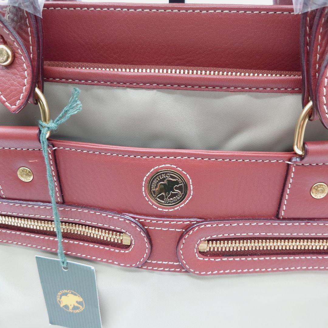 ハンティングワールド　ナイロン　レザー　2WAY ショルダー　ビジネス　バッグ