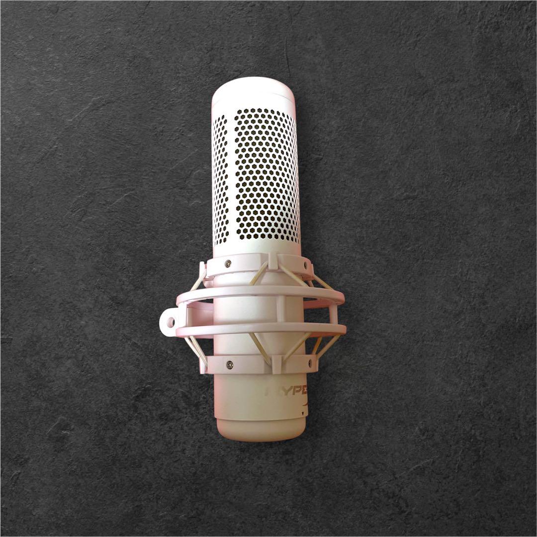 中古 HyperX QuadCast S ホワイト 白 コンデンサーマイク