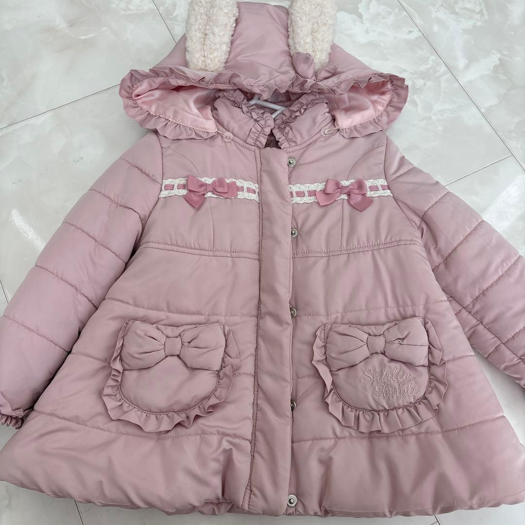 シャーリーテンプル♡うさ耳♡うさぎ♡ピンクジャケット♡アウター♡ピンク♡8090
