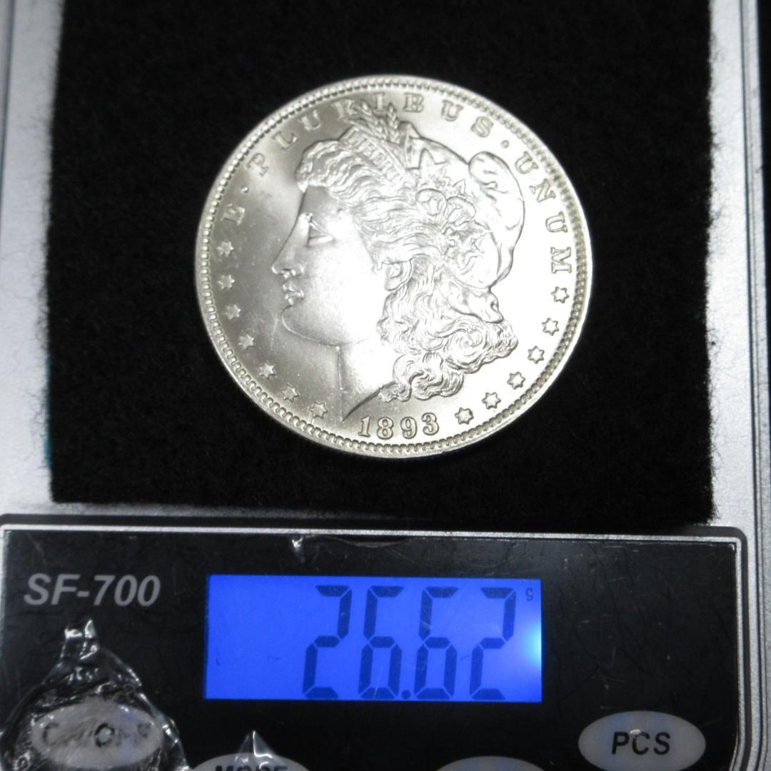アメリカモルガンダラー 1ドル銀貨 1893年銘 ミントs 特年 - メルカリ