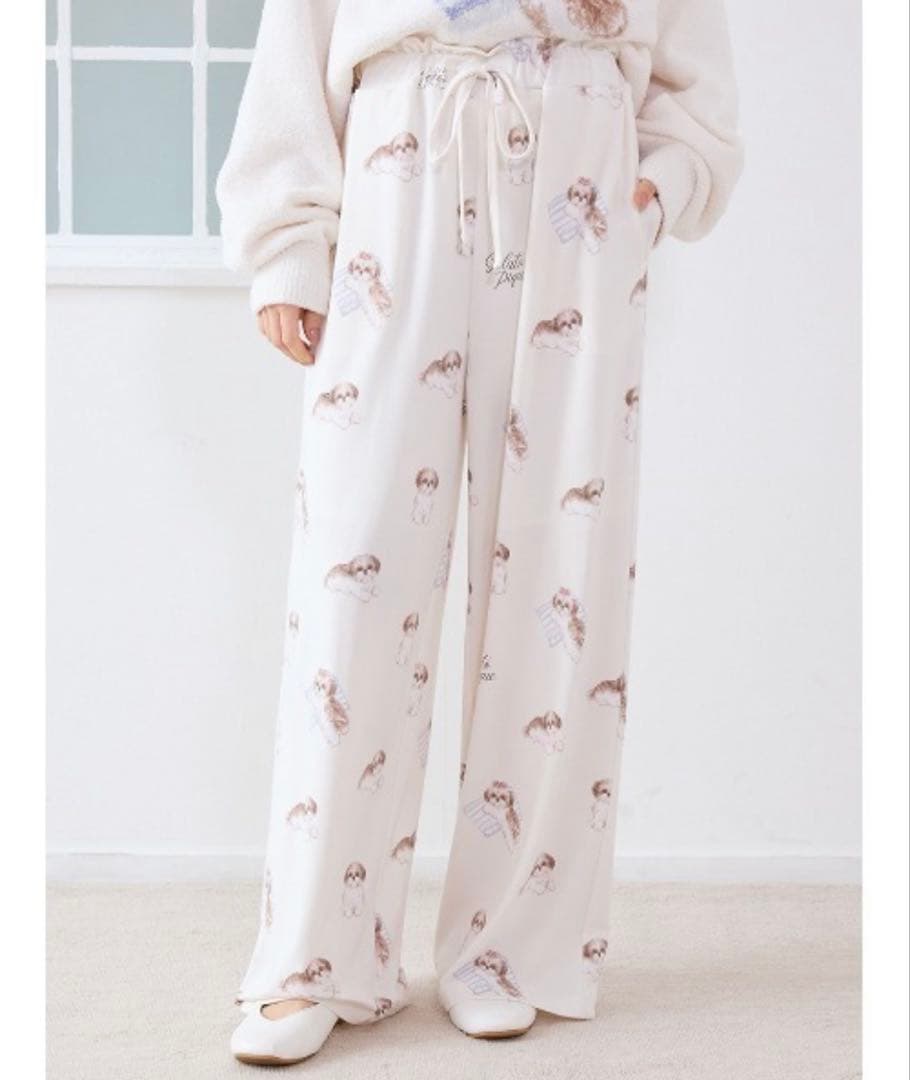 ＊未開封＊シーズー ワンポイント ロンT シーズー柄 ロングパンツ 上下セット