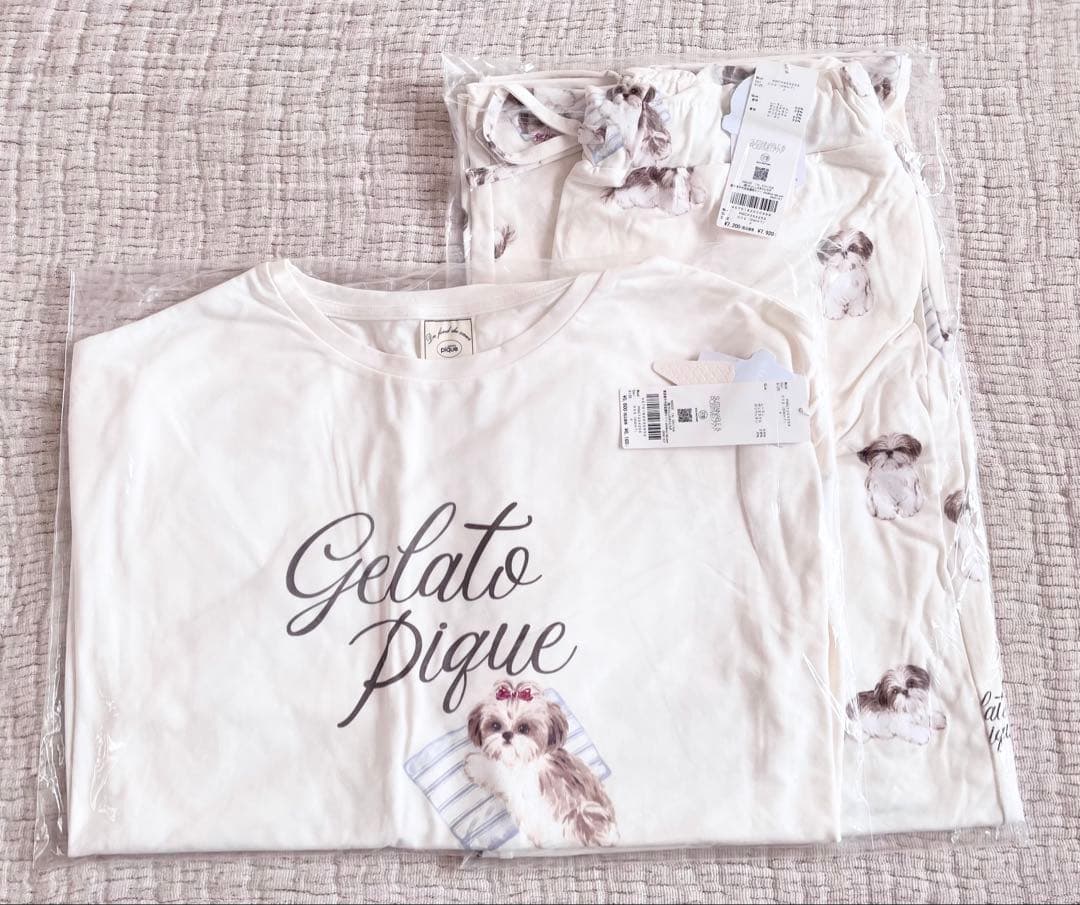 ＊未開封＊シーズー ワンポイント ロンT シーズー柄 ロングパンツ 上下セット