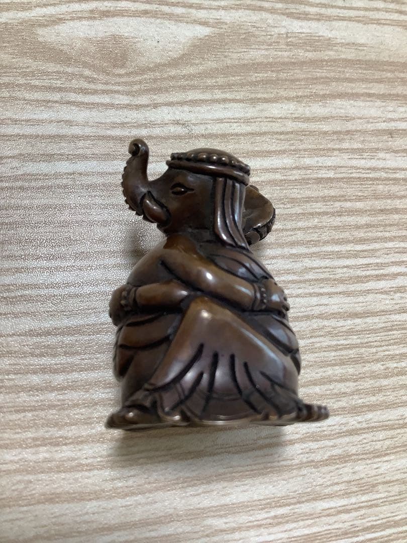 《 チベット密教　新品 》 ガネーシャ　歓喜仏　聖天　銅　金運　オリジナル　C