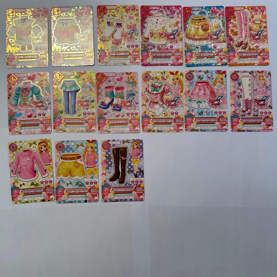 15枚(5コーデ)アイカツRカード エンジェリーシュガー 天羽まどか 星宮