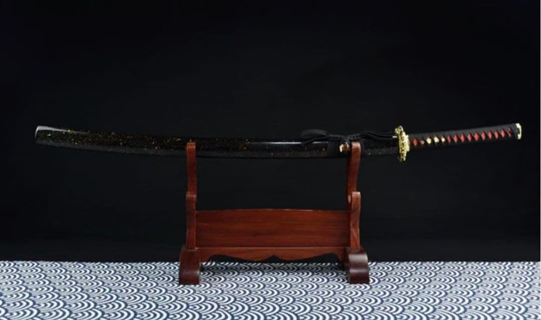 【黒炎】古兵器 刀装具 日本刀　模造刀 居合刀 武士道 鑑賞用 美術刀 贈り物