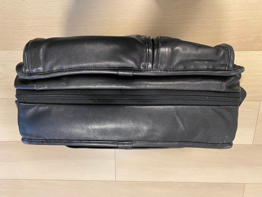 レザー ビジネスバッグ ブラック