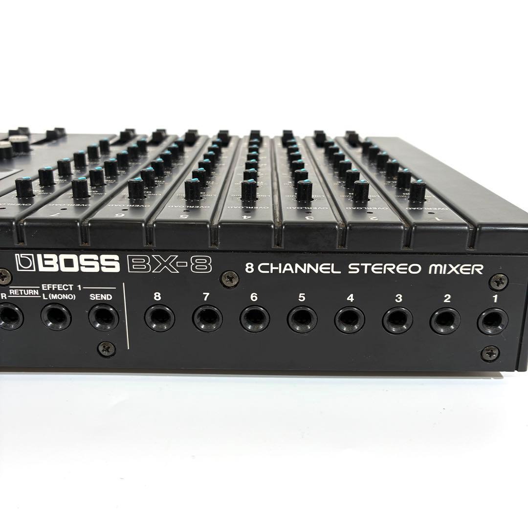 BOSS ボス BX-8 8ch ステレオミキサー 純正アダプター 通電のみ確認