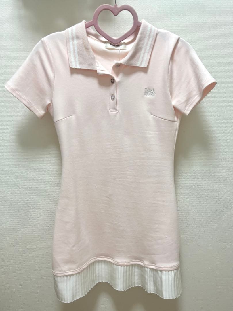 RoseMuse ロゼミューズ pleats polo one-piece