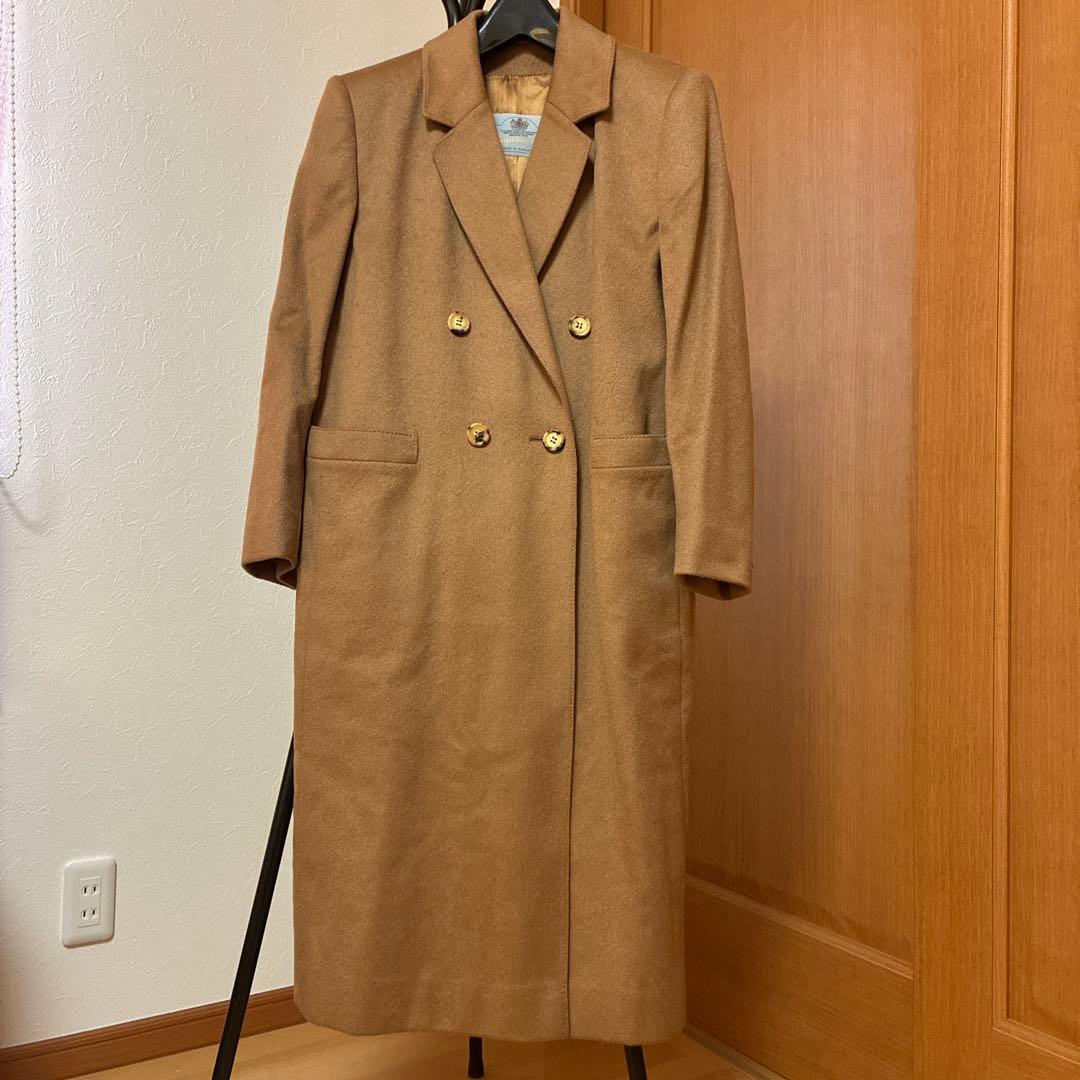 極美品】アクアスキュータム カシミヤ100 トレンチコート ダブル