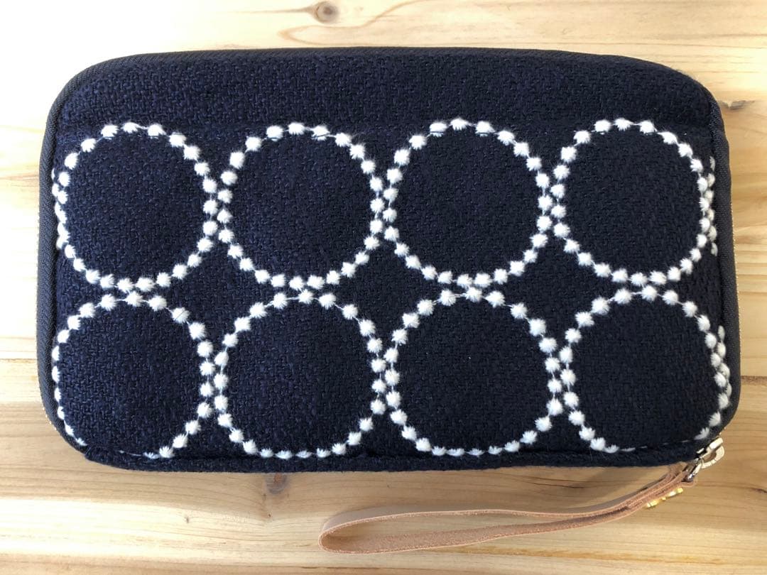 【未使用】ほぼ日　ミナペルホネン／ネイビー　ひきだしポーチ　姉