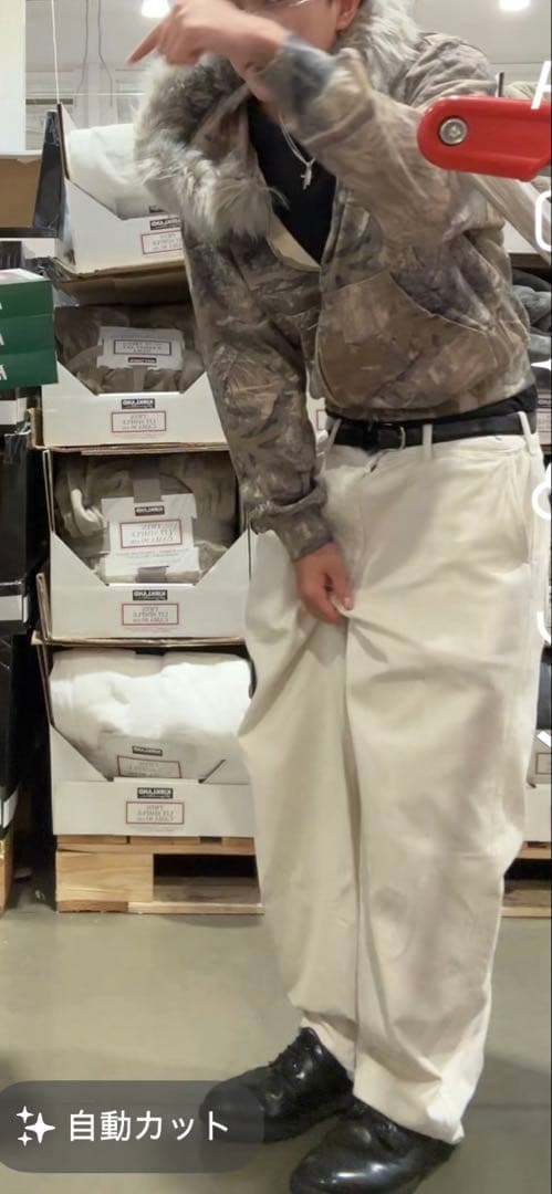 ファーフーディー 9sproject 即売り切れ