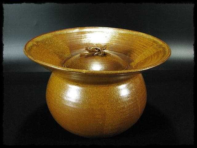 希少！高取 砂金袋 黒田藩御用窯 十四代 高取幸仙 水指 茶道具 共箱 f240