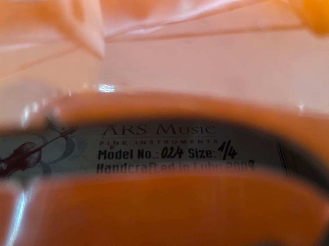 Ars music 1/4 バイオリン　分数バイオリン　チェコ製　東洋楽器ケース