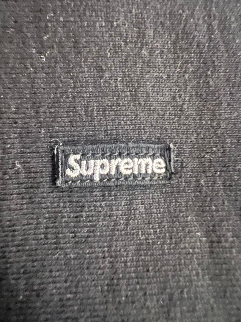 シュプリームスモール　ボックスロゴ 刺繍口ゴパーカー黒XL