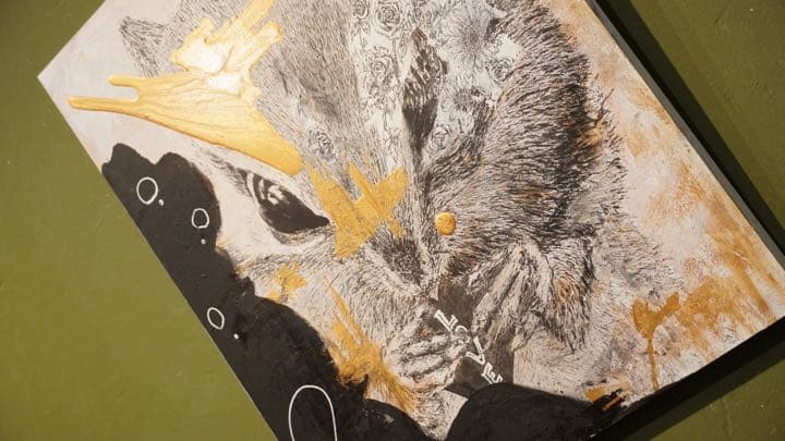 【原画】Heart of gold（絵画、アート、インテリア、F10、美術品）