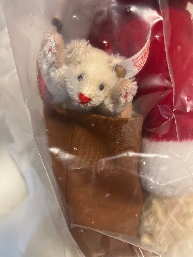 シュタイフ　テディベア サンタ 赤いコスチューム