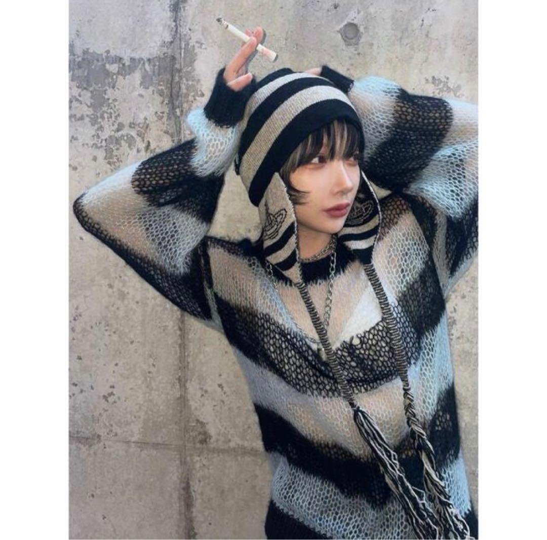 vivienne westwood フラップ付きワッチニット帽