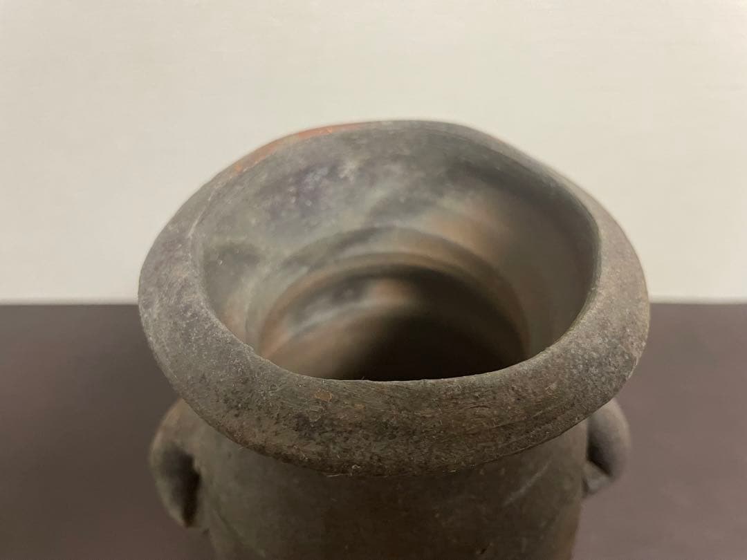 藤原建 備前窯変花入 備前焼 茶道具