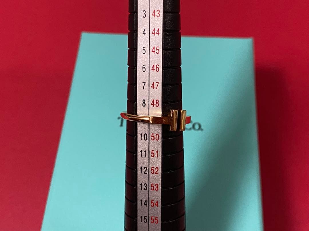 Tiffany & Co. ティファニーTワイヤーリング 18Kゴールド 9号