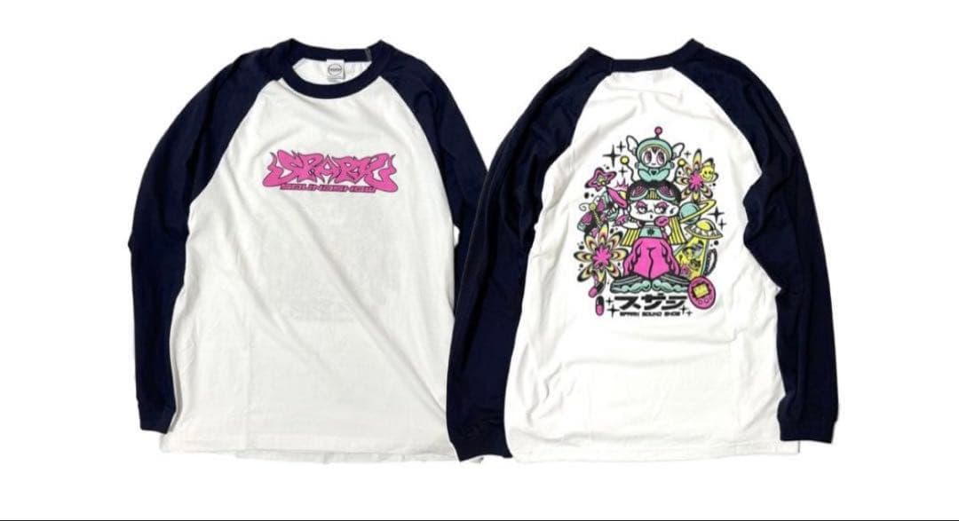 スサシ すさしっち Raglan ロンT XL