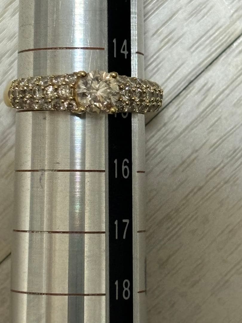 がらめブラウンダイヤモンドリング