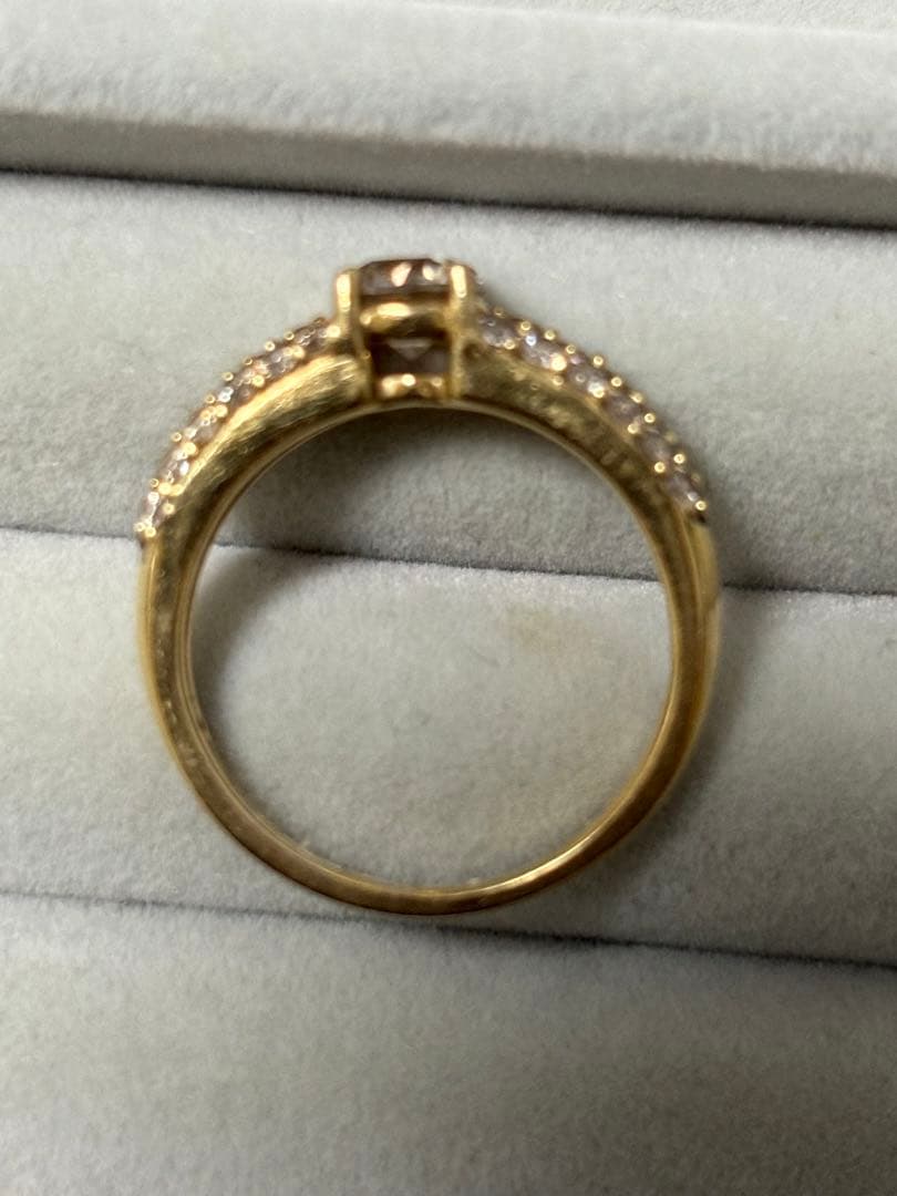 がらめブラウンダイヤモンドリング