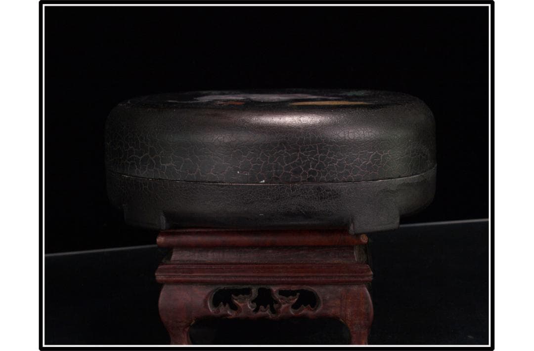 中国清時代端溪古硯　ケース付き※激安骨董品 DE1067B11-3