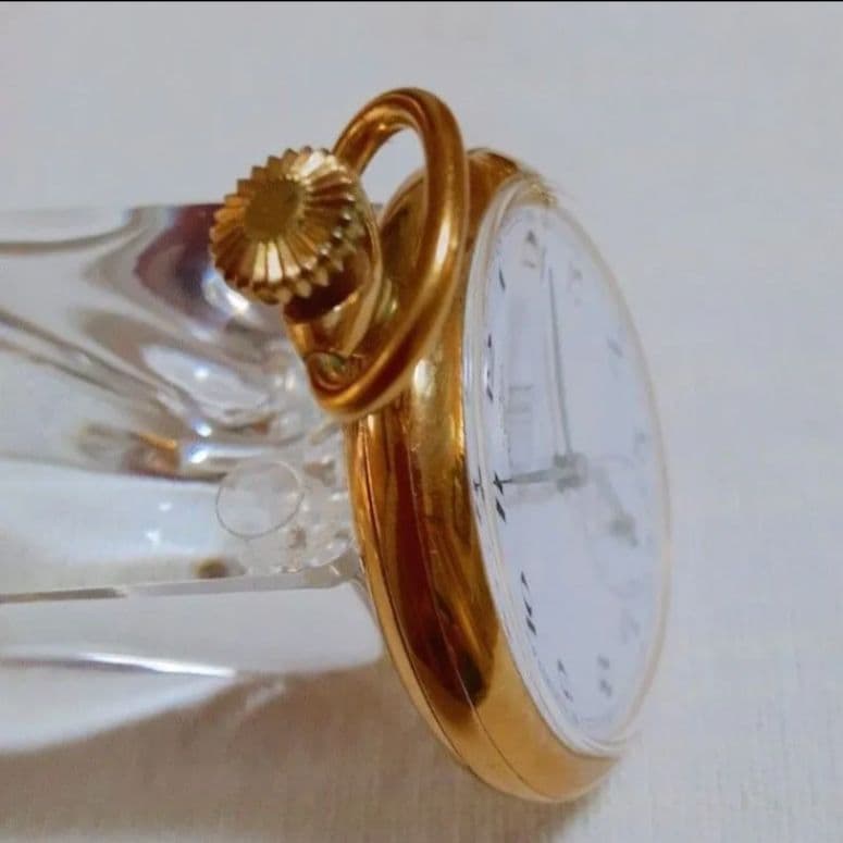 Watex 手巻き懐中時計　天皇陛下歴代最長寿記念　御在位六十年記念　菊紋に鳳凰