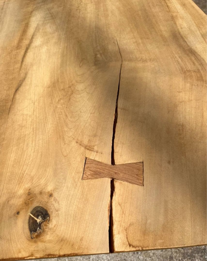 無垢1枚板 無垢材 契り ダイニングテーブル 天板のみ