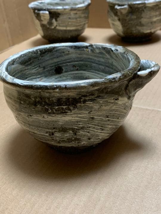 中川自然坊 刷毛目唐津片口向付 中川自然坊 刷毛目唐津片口