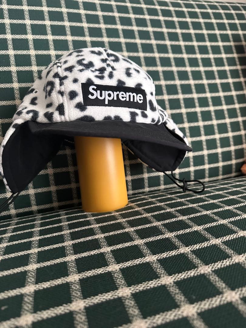 Supreme レオパード柄 フラップ付きキャップ Supreme 'Leopard Polar Fleece Earflap Camp Cap'レオパード フリース