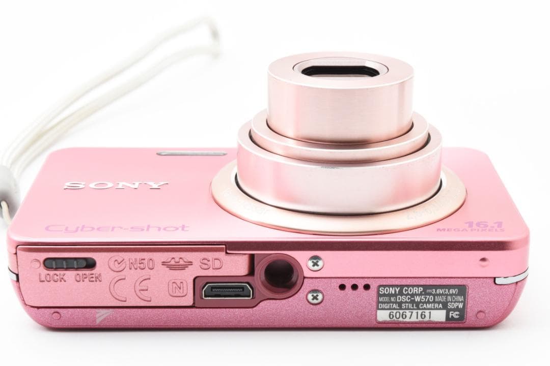 SONY Cyber-shot 16.1メガピクセル ピンク SONY Cyber-shot DSC-W570