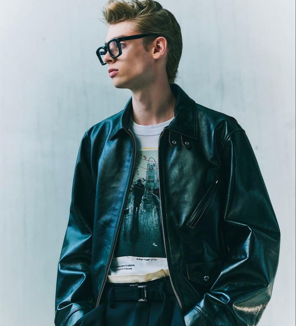 25SS Sacai Leather Jacket 1 限定カラー ブラウン