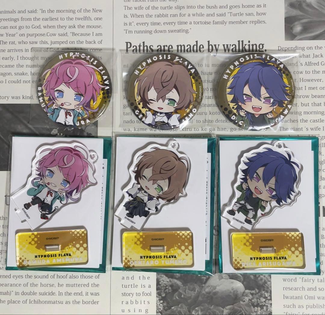 ヒプノシスマイク 乱数 幻太郎 帝統 缶バッジ Flava HYPED-UP