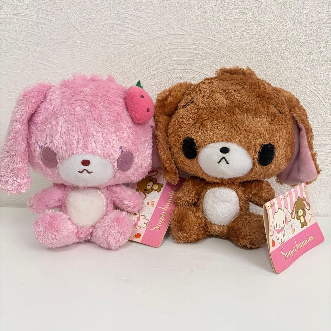 美品 タグ付き シュガーバニーズ ぬいぐるみ ストロベリーうさ くろう